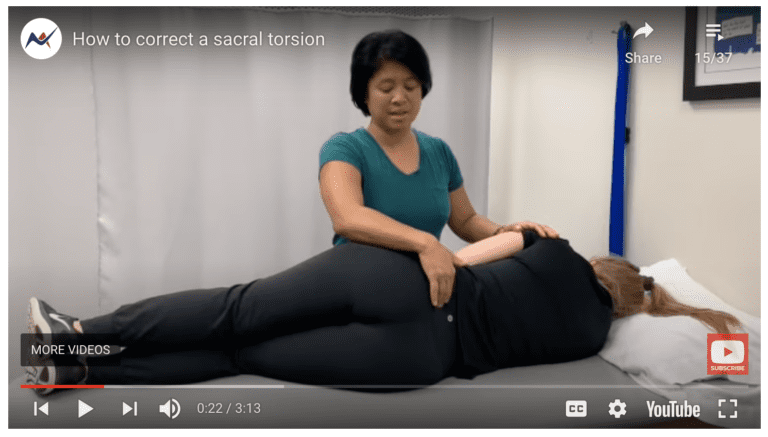 Hands On WEDNESDAY – How to correct a sacral torsion